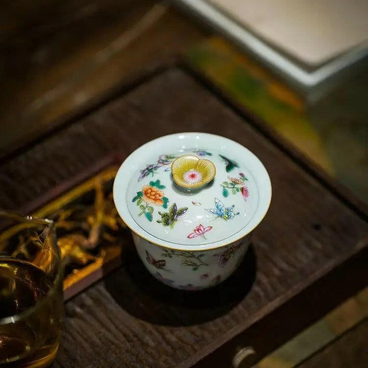 Die Lian Hua - Jing De Zhen Porcelain Gaiwan - zycs_China - tea - teapot