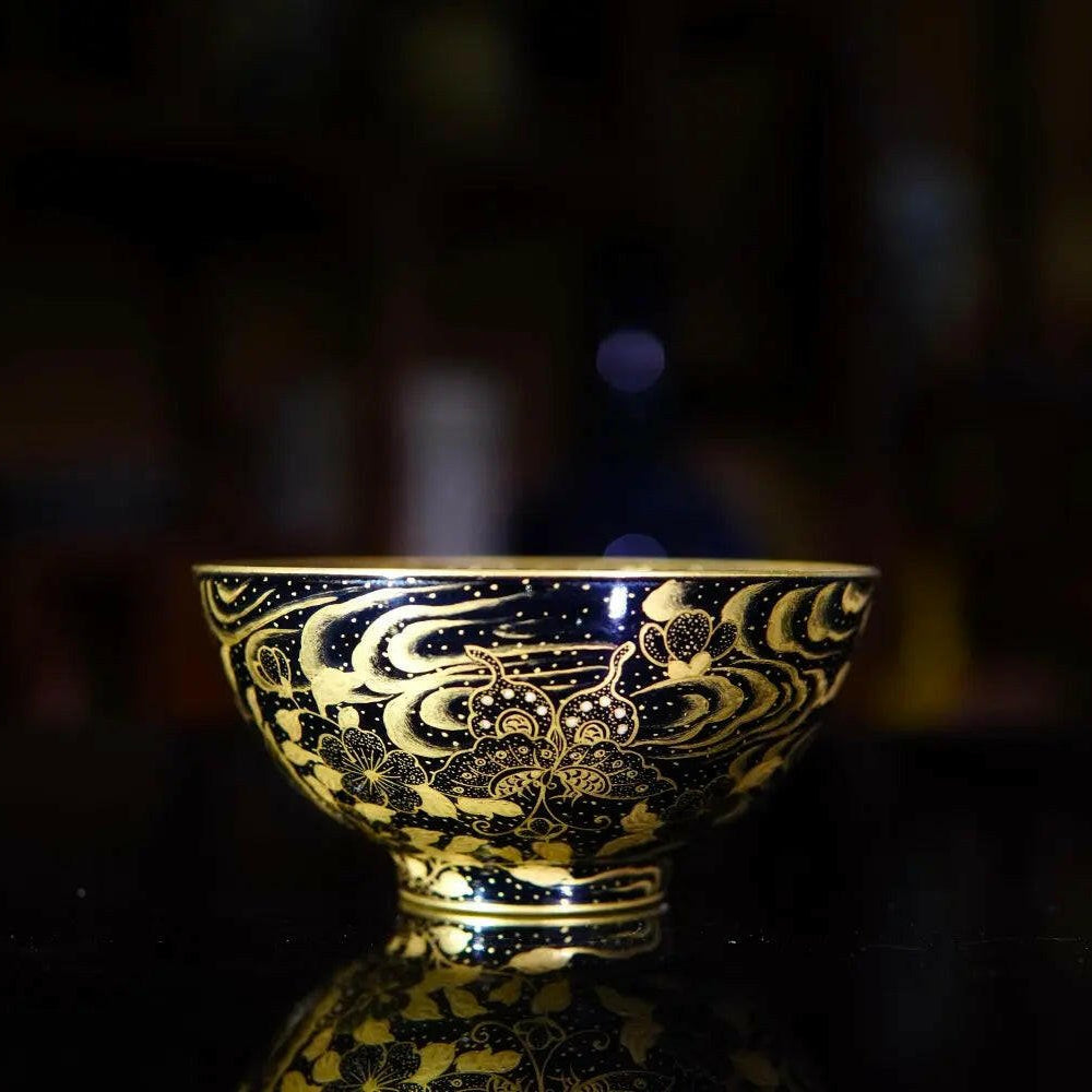 Dui Jin Die Lian Hua - Jing De Zhen Porcelain Teacup - zycs_China - tea - teapot