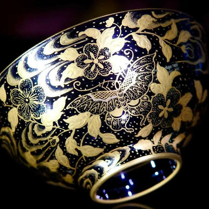 Dui Jin Die Lian Hua - Jing De Zhen Porcelain Teacup - zycs_China - tea - teapot