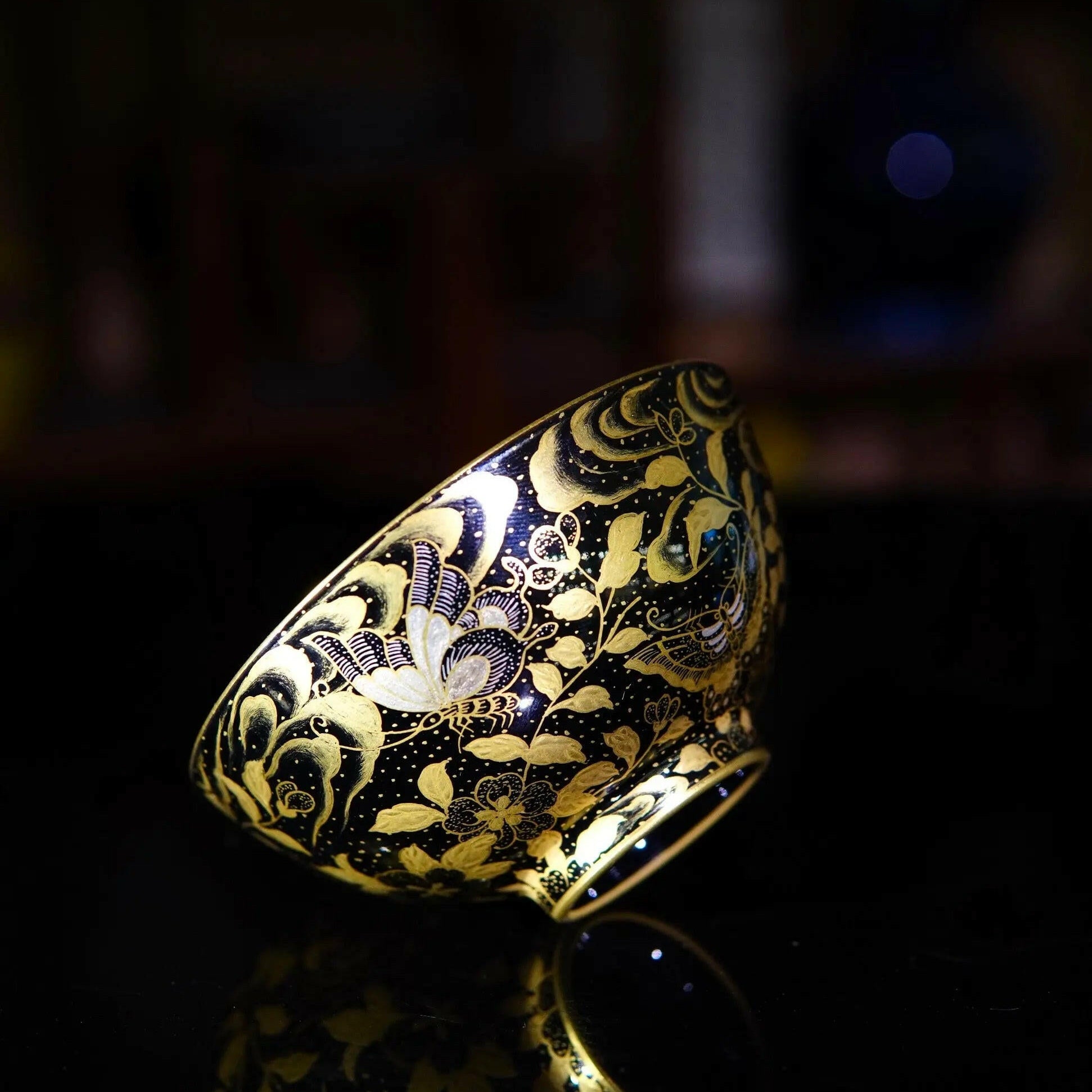 Dui Jin Die Lian Hua - Jing De Zhen Porcelain Teacup - zycs_China - tea - teapot