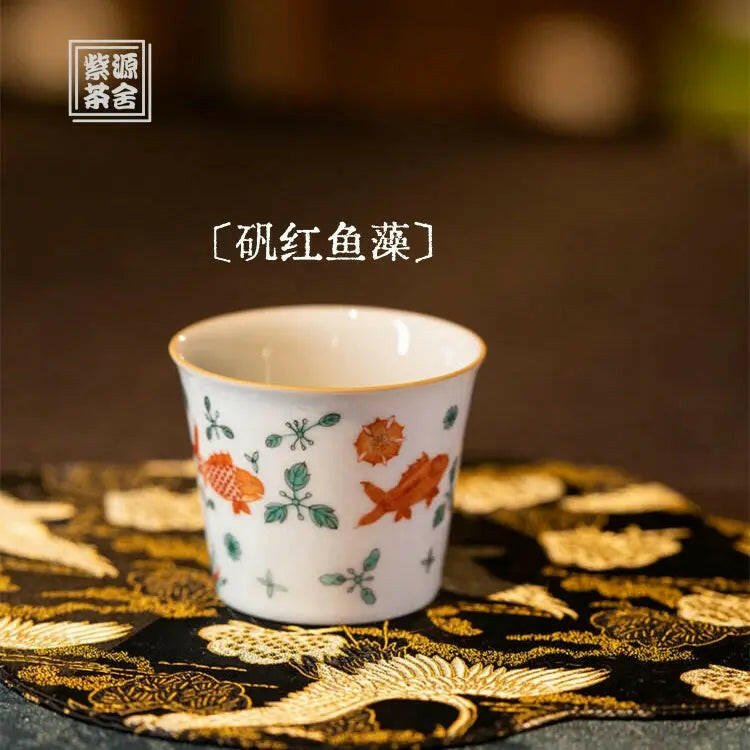 Fan Hong Yu Zao - Jing De Zhen Porcelain Teacup - zycs_China - tea - teapot