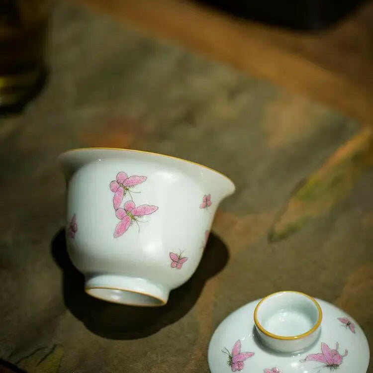 Gong Fen Bai Die - Jing De Zhen Porcelain Gaiwan - zycs_China - tea - teapot