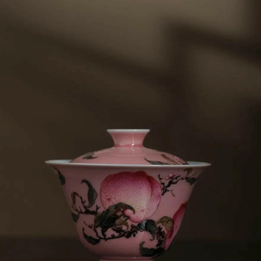 Gong Fen Wu Tao - Jing De Zhen Porcelain Gaiwan - zycs_China - tea - teapot