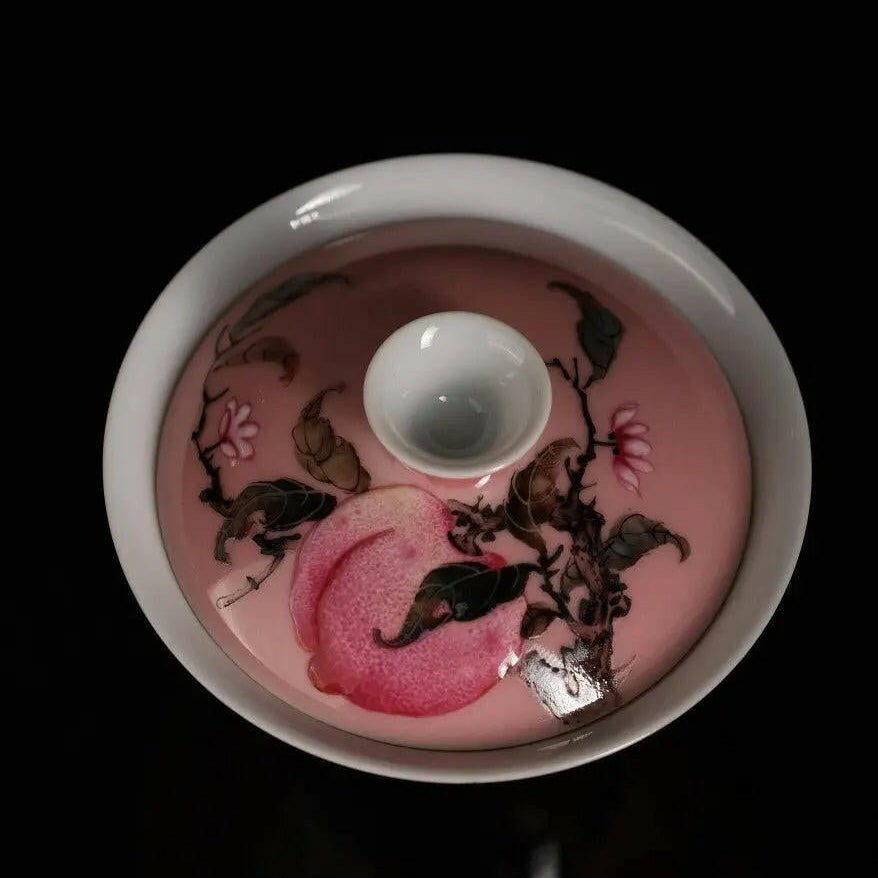 Gong Fen Wu Tao - Jing De Zhen Porcelain Gaiwan - zycs_China - tea - teapot