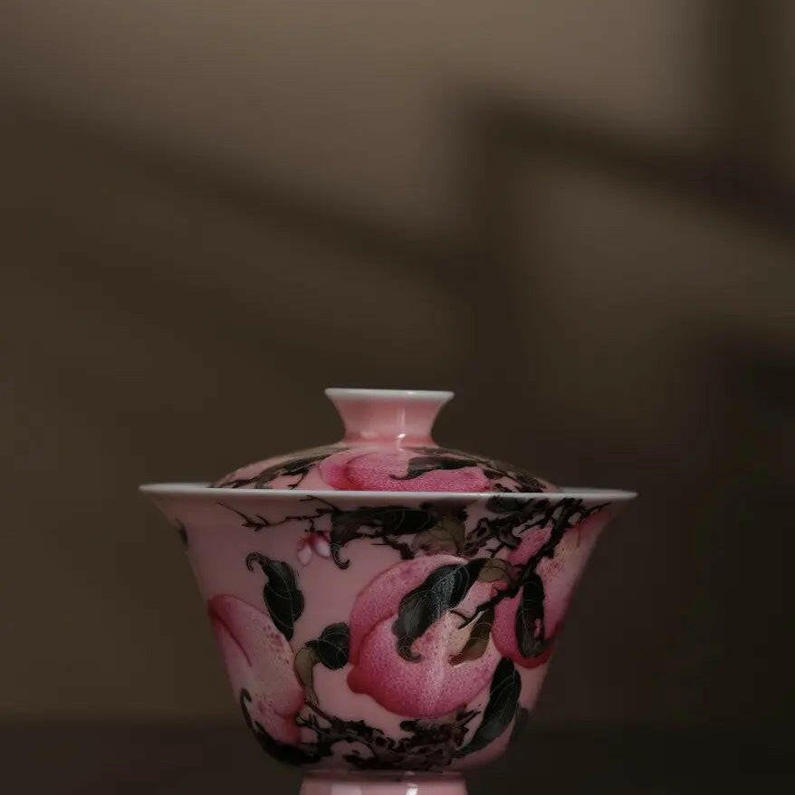 Gong Fen Wu Tao - Jing De Zhen Porcelain Gaiwan - zycs_China - tea - teapot