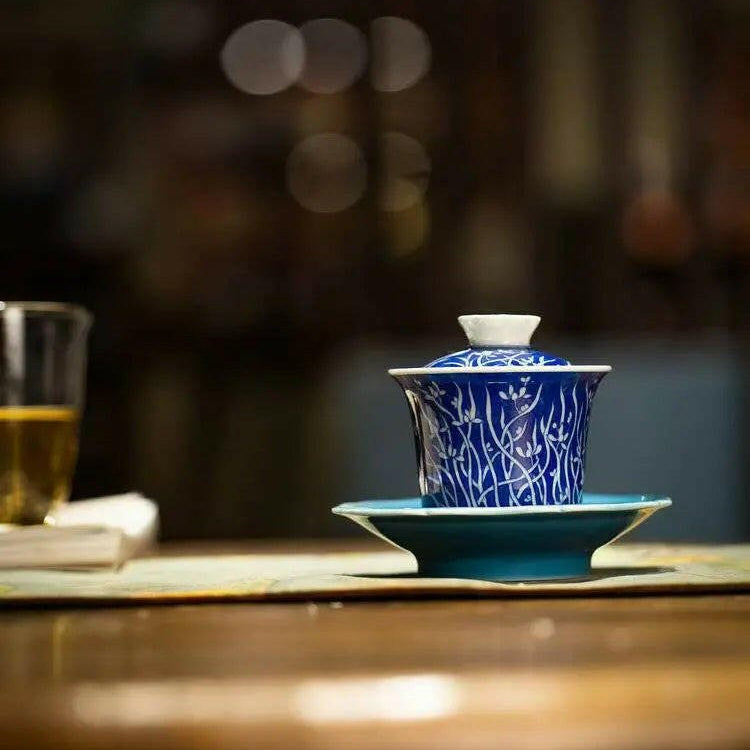 Hai Cao - Jing De Zhen Porcelain Gaiwan - zycs_China - tea - teapot