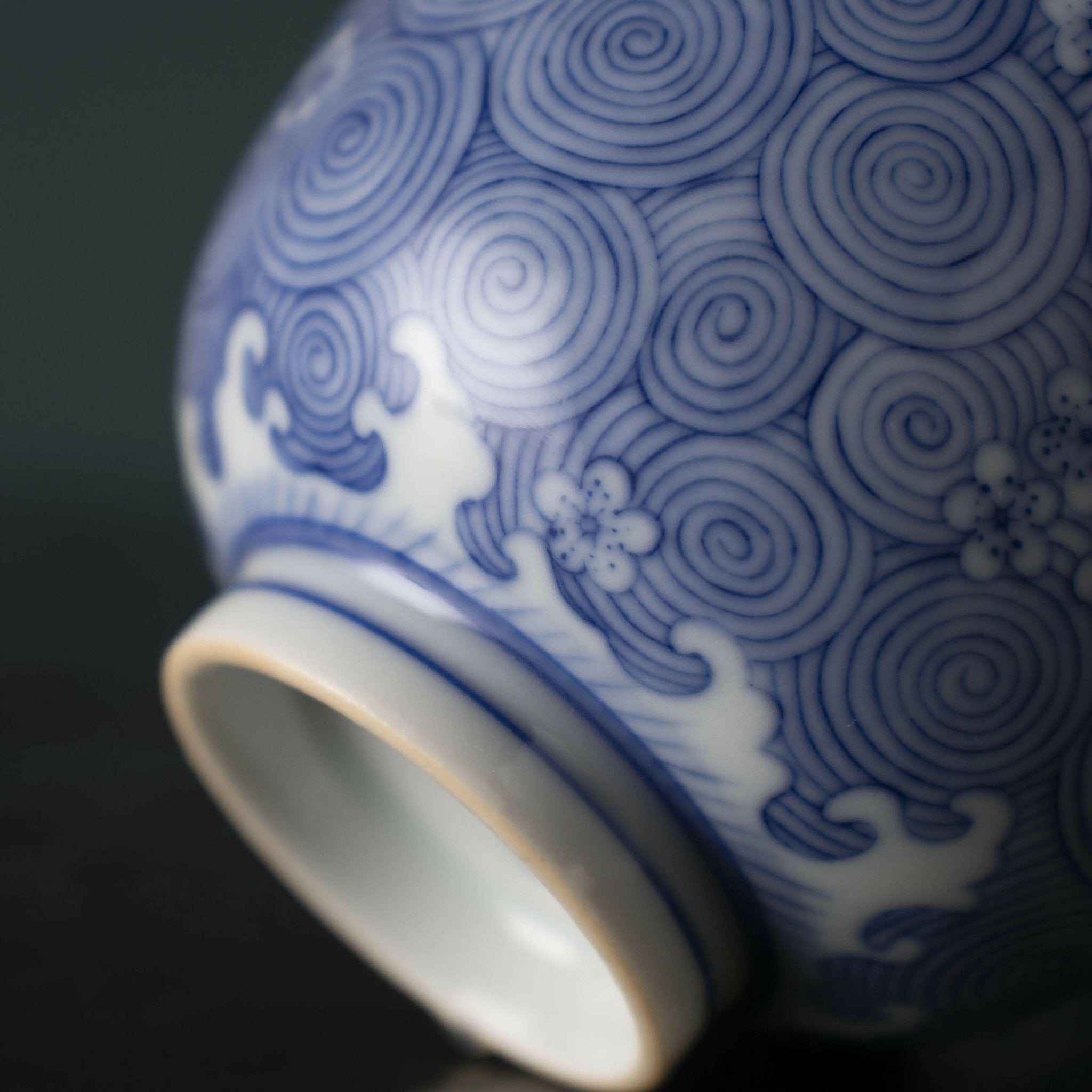 Hai Shui Mei Hua - Jing De Zhen Porcelain Gaiwan - zycs_China - tea - teapot