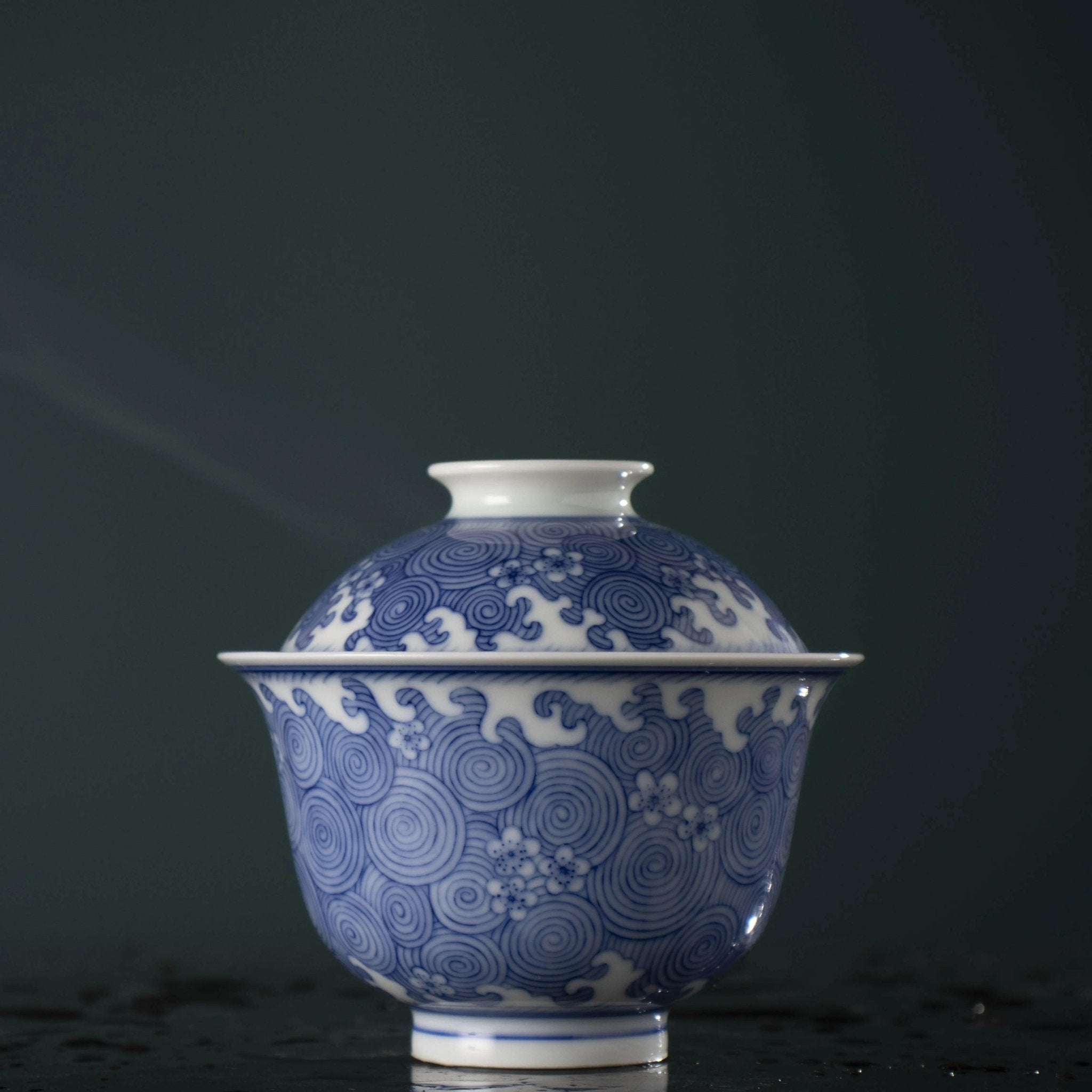 Hai Shui Mei Hua - Jing De Zhen Porcelain Gaiwan - zycs_China - tea - teapot