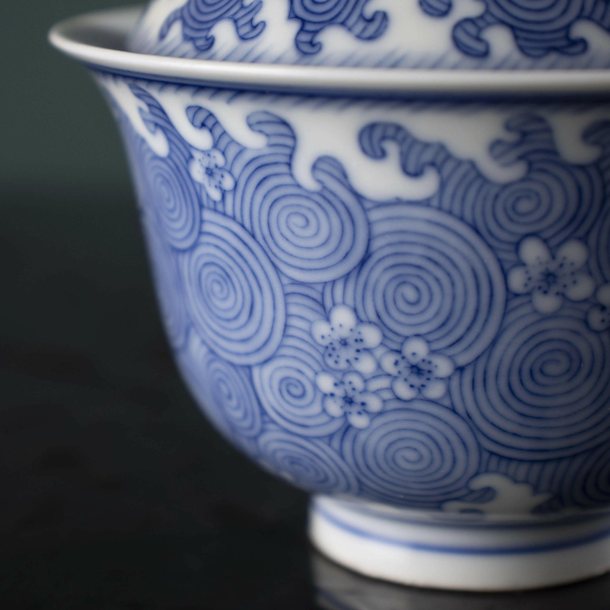 Hai Shui Mei Hua - Jing De Zhen Porcelain Gaiwan - zycs_China - tea - teapot