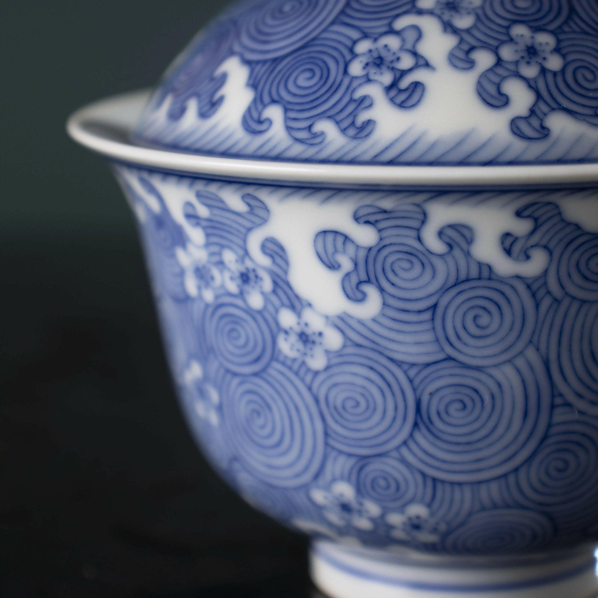 Hai Shui Mei Hua - Jing De Zhen Porcelain Gaiwan - zycs_China - tea - teapot