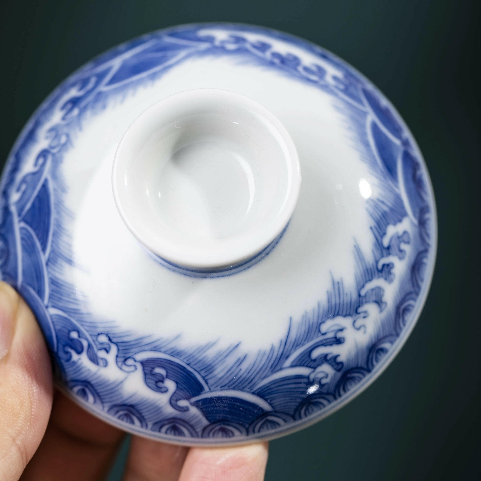 Hai Shui Yu Wen - Jing De Zhen Porcelain Gaiwan - zycs_China - tea - teapot