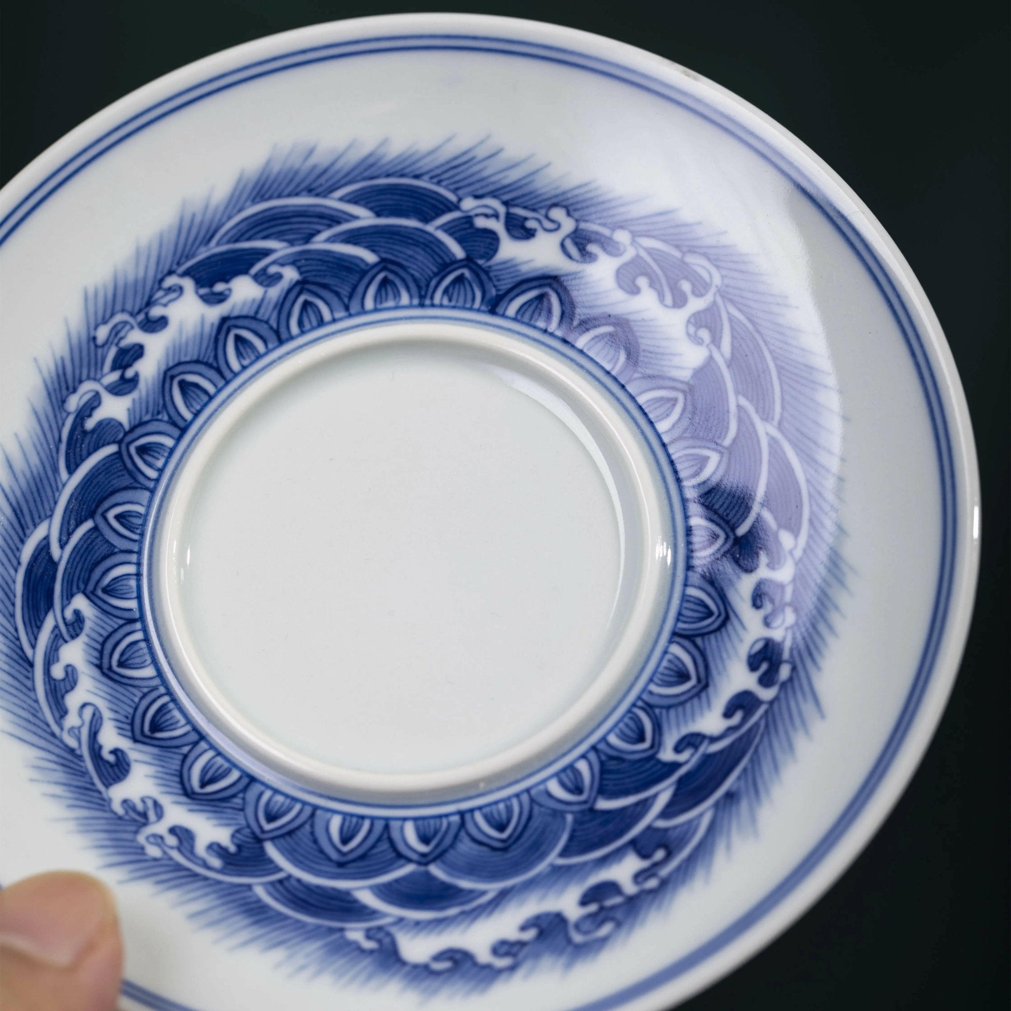 Hai Shui Yu Wen - Jing De Zhen Porcelain Gaiwan - zycs_China - tea - teapot