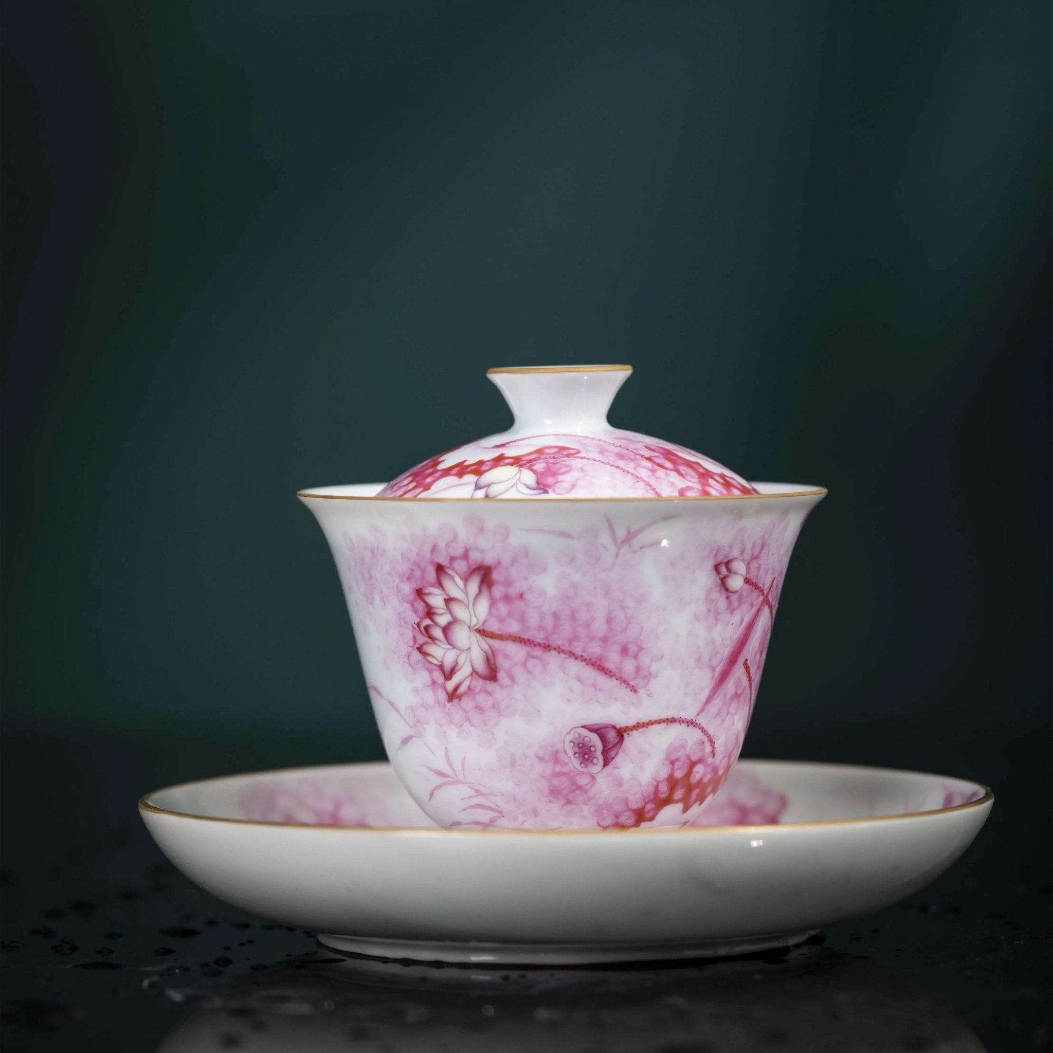 He Hua - Jing De Zhen Porcelain Gaiwan - zycs_China - tea - teapot