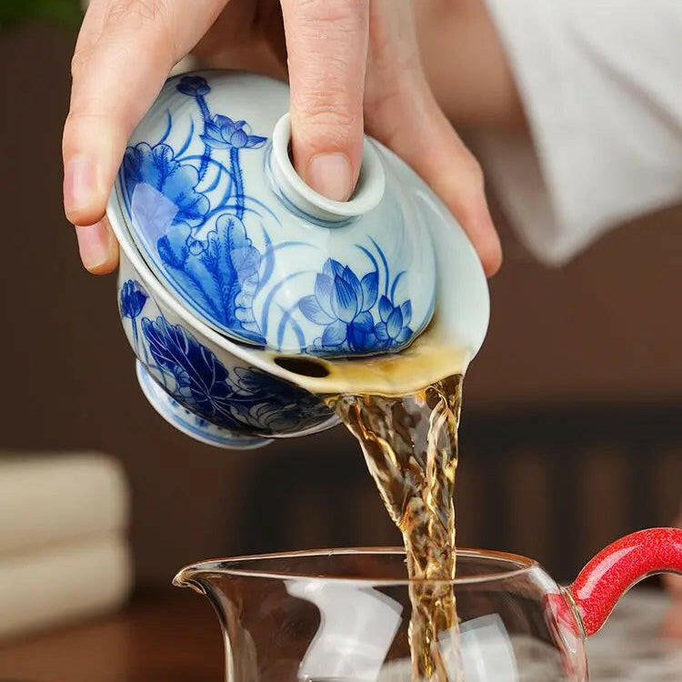 He Huang - Jing De Zhen Handmade Gai Wan - zycs_China - tea - teapot