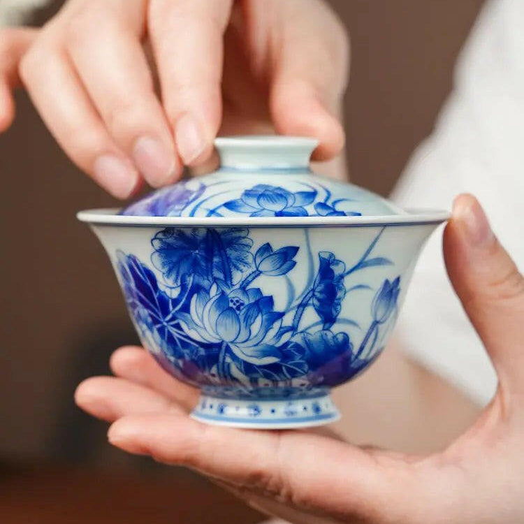 He Huang - Jing De Zhen Handmade Gai Wan - zycs_China - tea - teapot