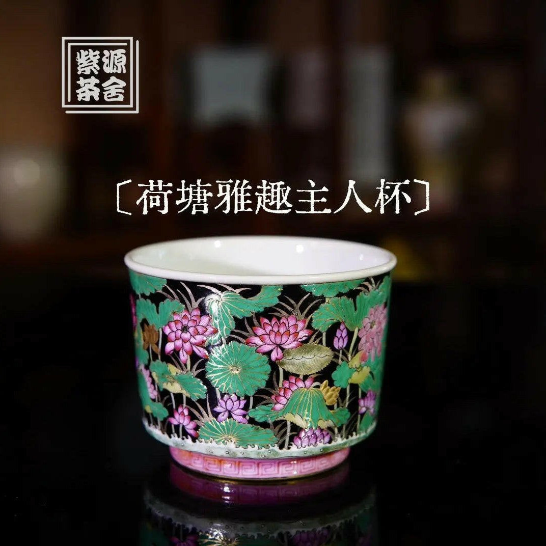 He Tang Ya Qu Zhu Ren Bei - Jing De Zhen Porcelain Teacup - zycs_China - tea - teapot