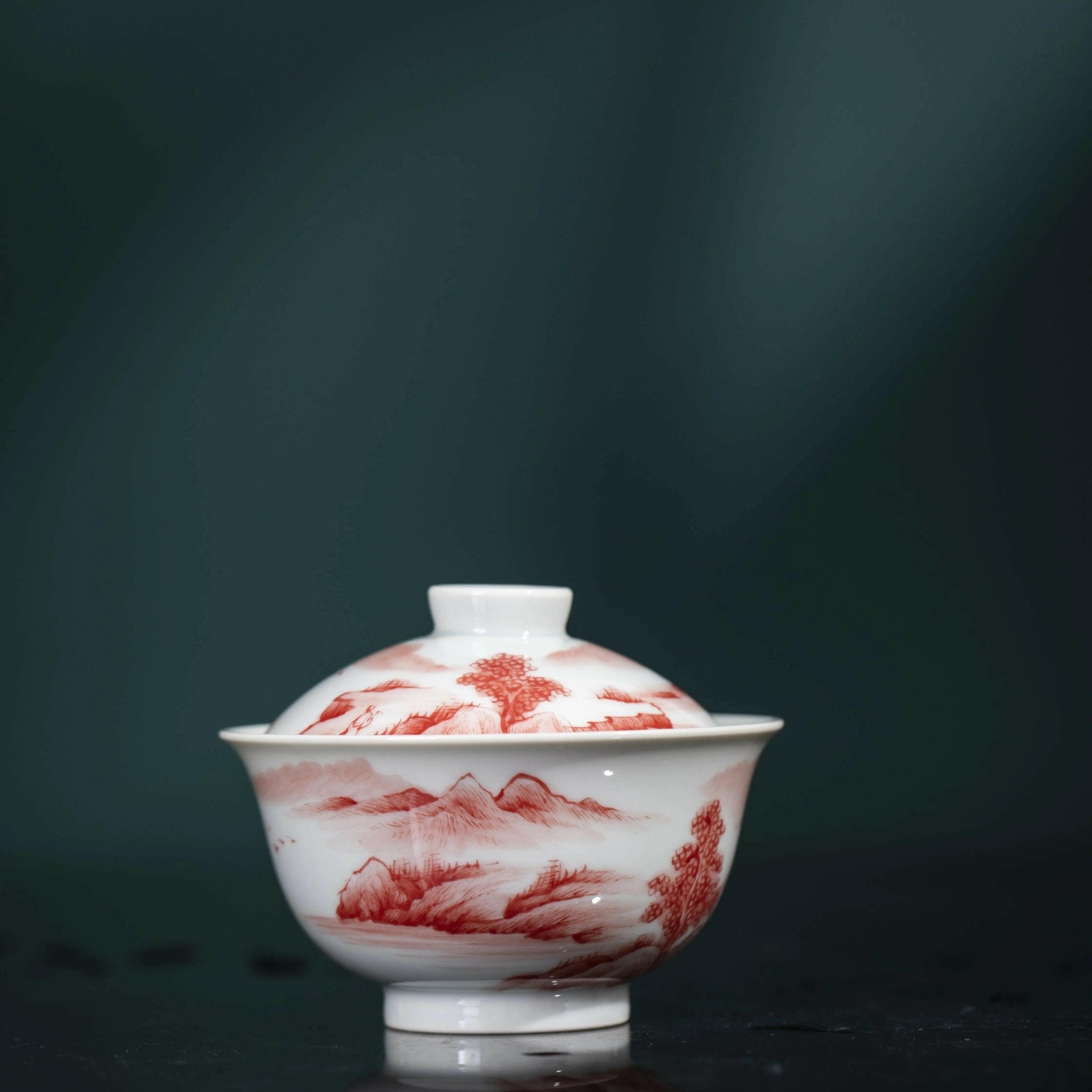 Hong Liao Shan Shui - Jing De Zhen Porcelain Gaiwan - zycs_China - tea - teapot
