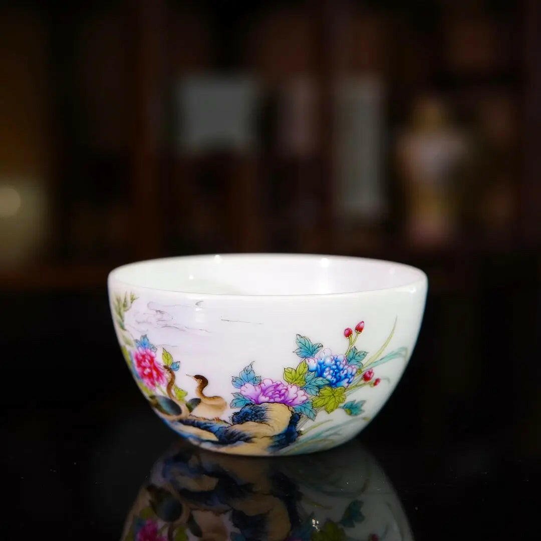 Hong Yun He Chang Zhu Ren Bei - Jing De Zhen Porcelain Teacup - zycs_China - tea - teapot