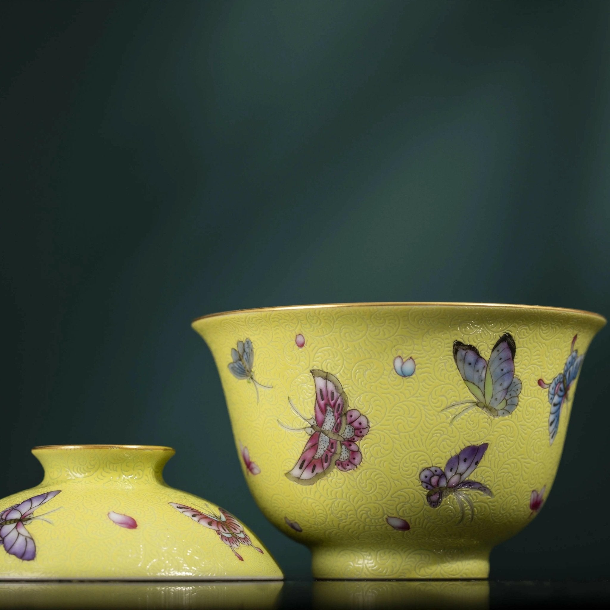 Hua Die - Jing De Zhen Porcelain Gaiwan - zycs_China - tea - teapot