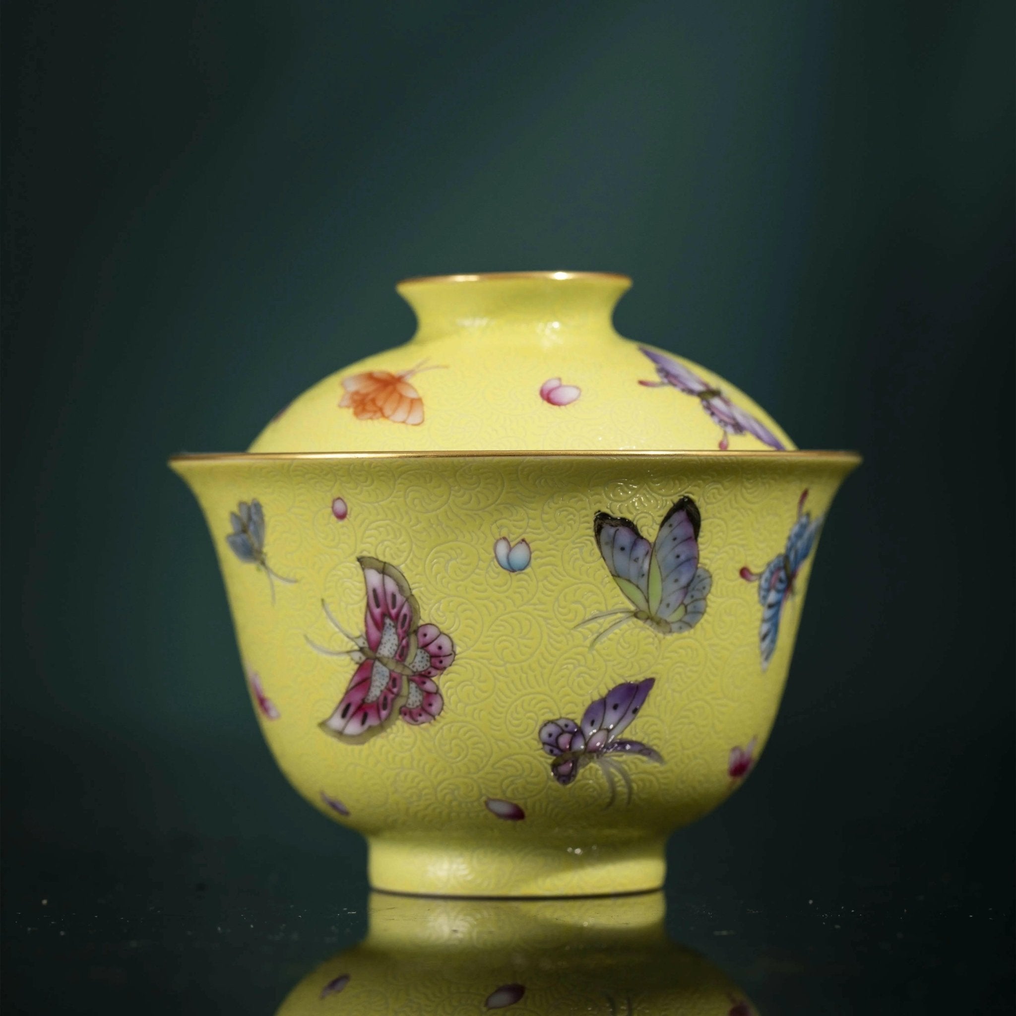 Hua Die - Jing De Zhen Porcelain Gaiwan - zycs_China - tea - teapot