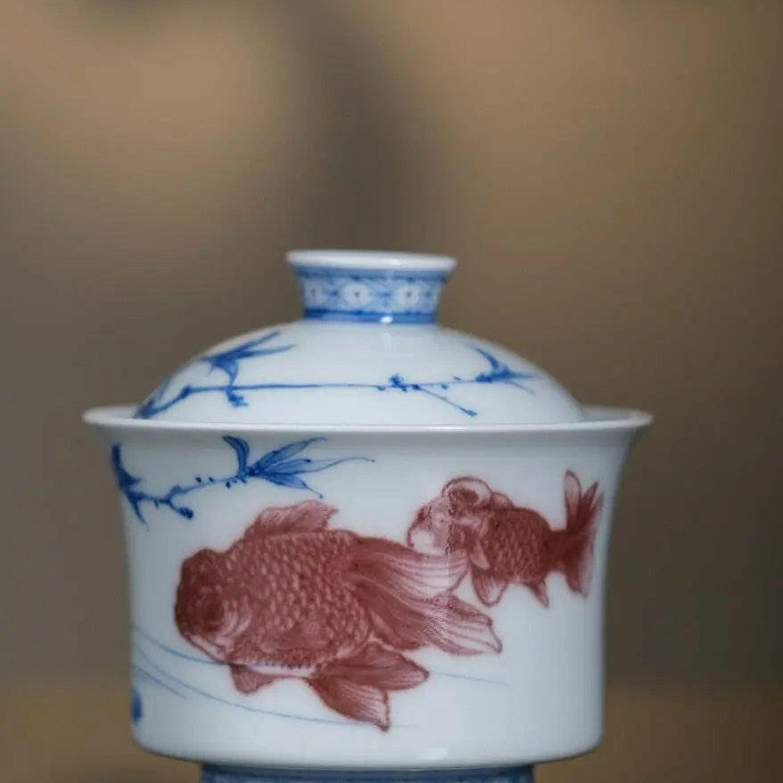 Hua Hui Jin Yu - Jing De Zhen Porcelain Gaiwan - zycs_China - tea - teapot