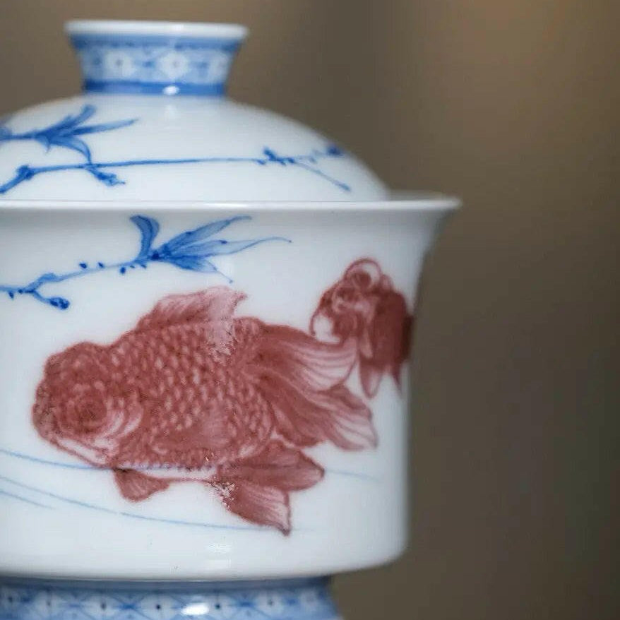 Hua Hui Jin Yu - Jing De Zhen Porcelain Gaiwan - zycs_China - tea - teapot