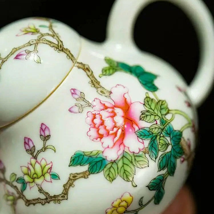 Hua Kai Fu Gui - Jing De Zhen Porcelain Teapot - zycs_China - tea - teapot