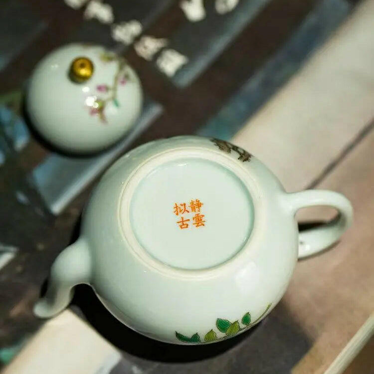 Hua Kai Fu Gui - Jing De Zhen Porcelain Teapot - zycs_China - tea - teapot