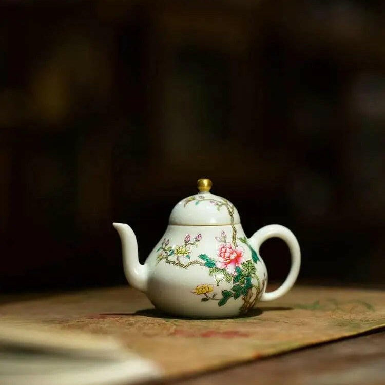 Hua Kai Fu Gui - Jing De Zhen Porcelain Teapot - zycs_China - tea - teapot