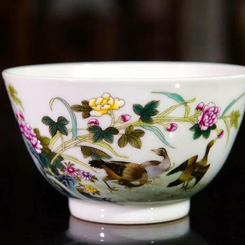 Hua Niao Shi Wen - Porcelain Teacup - zycs_China - tea - teapot