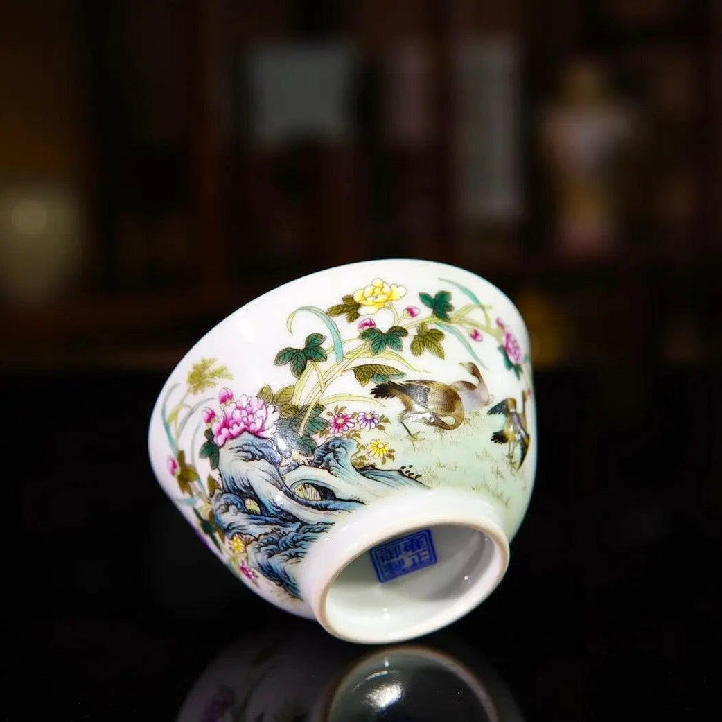 Hua Niao Shi Wen - Porcelain Teacup - zycs_China - tea - teapot