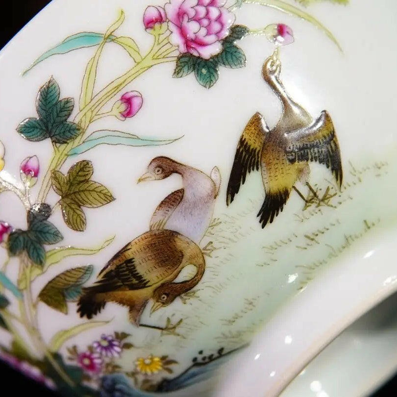 Hua Niao Shi Wen - Porcelain Teacup - zycs_China - tea - teapot
