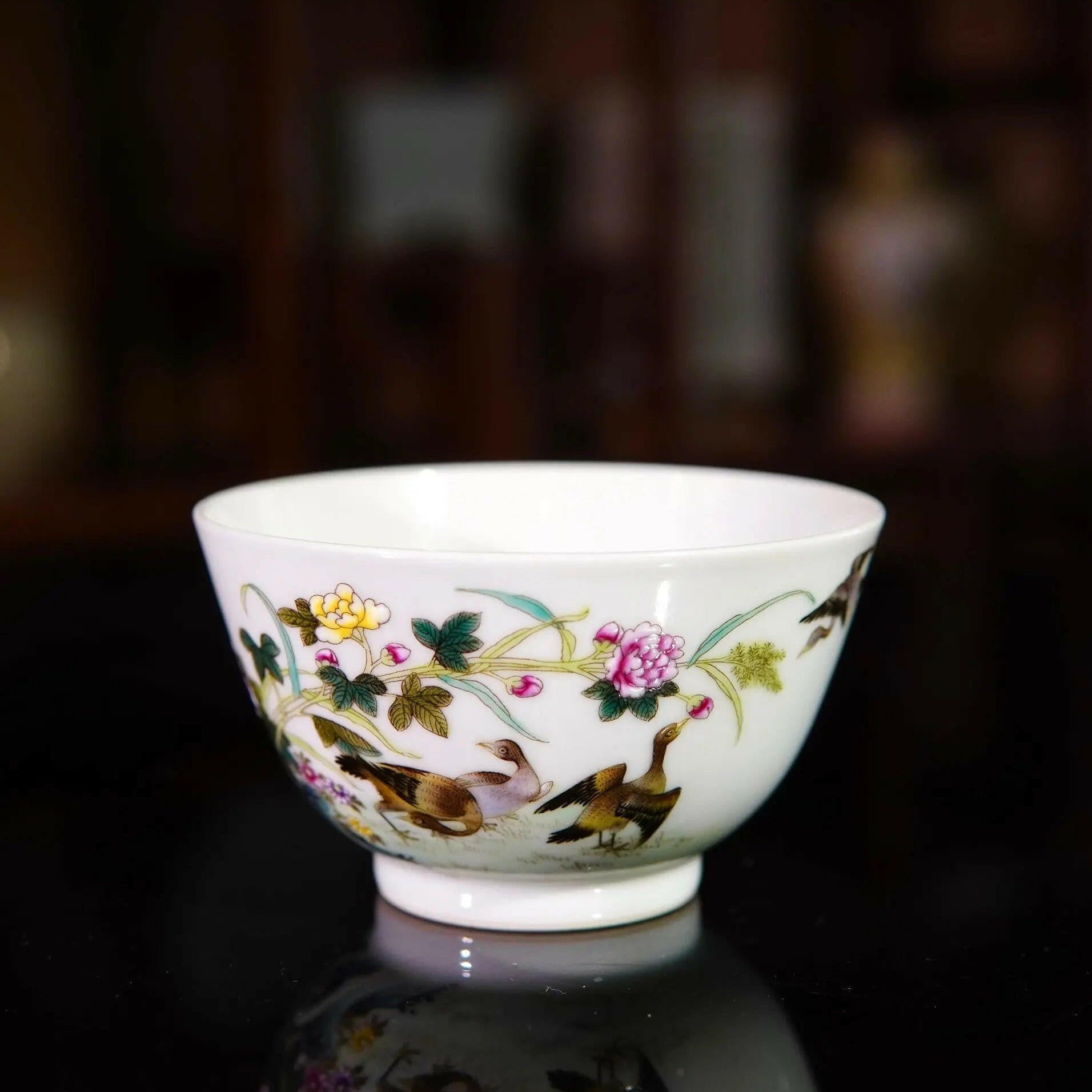 Hua Niao Shi Wen - Porcelain Teacup - zycs_China - tea - teapot