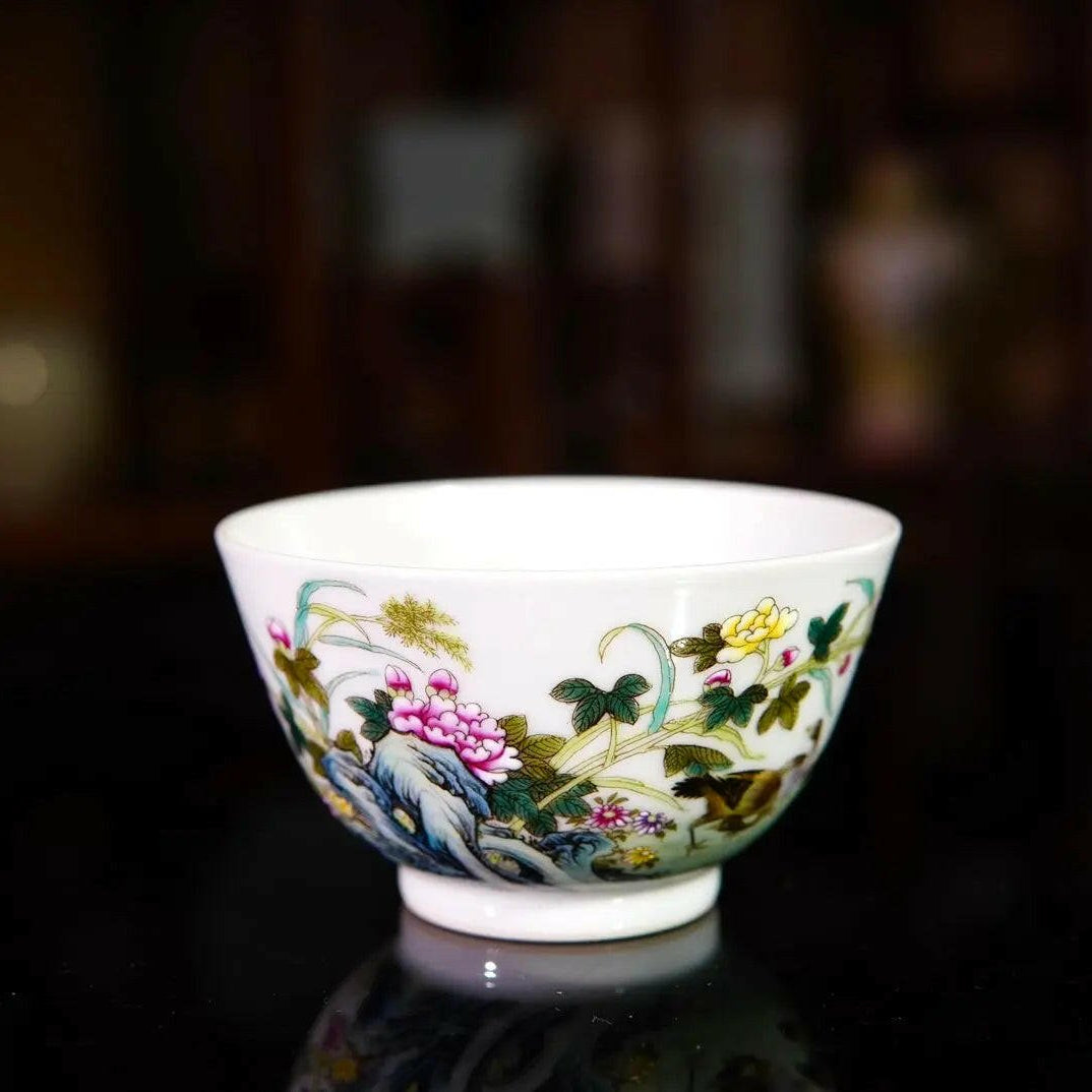 Hua Niao Shi Wen - Porcelain Teacup - zycs_China - tea - teapot