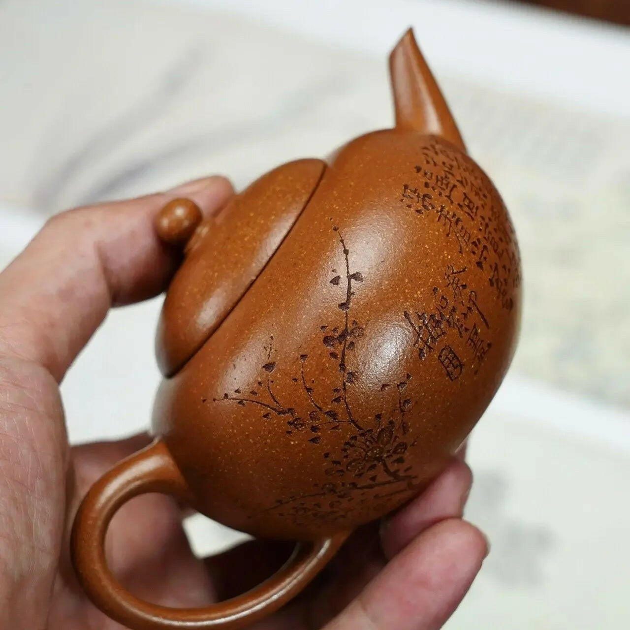 Hua Yun Shui Ping Teapot 180cc - Yixing Handmade Teapot - zycs_China - tea - teapot