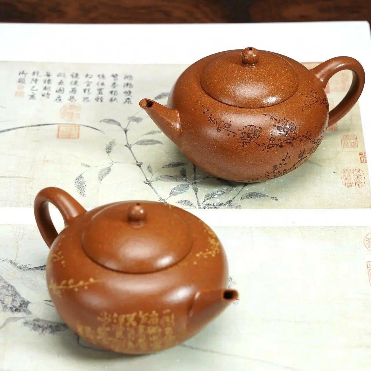 Hua Yun Shui Ping Teapot 180cc - Yixing Handmade Teapot - zycs_China - tea - teapot