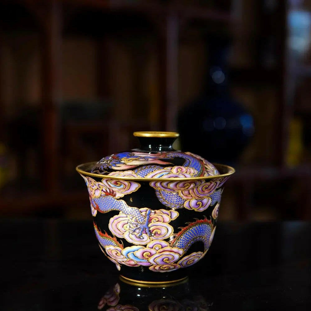 Huan Ying Long Wen - Jing De Zhen Porcelain Gaiwan - zycs_China - tea - teapot