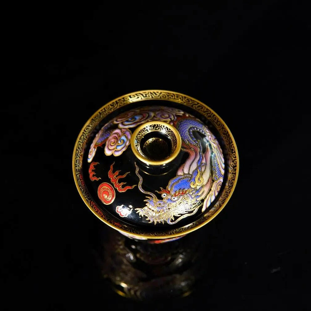 Huan Ying Long Wen - Jing De Zhen Porcelain Gaiwan - zycs_China - tea - teapot