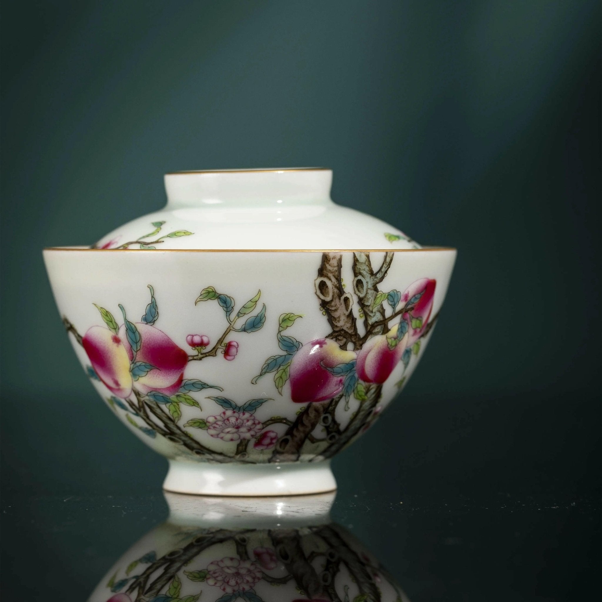 Jiu Tao San Fu - Jing De Zhen Porcelain Gaiwan - zycs_China - tea - teapot