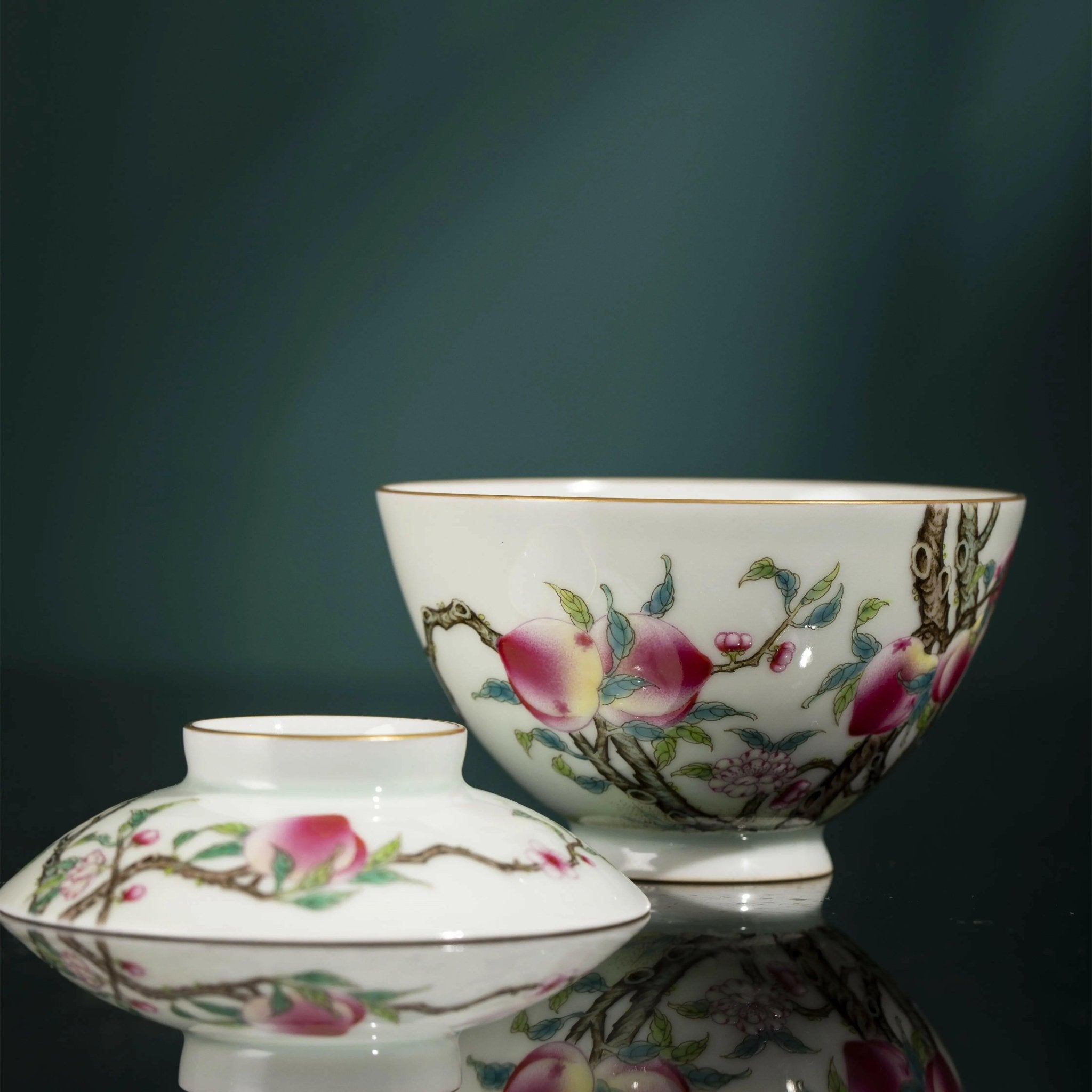 Jiu Tao San Fu - Jing De Zhen Porcelain Gaiwan - zycs_China - tea - teapot