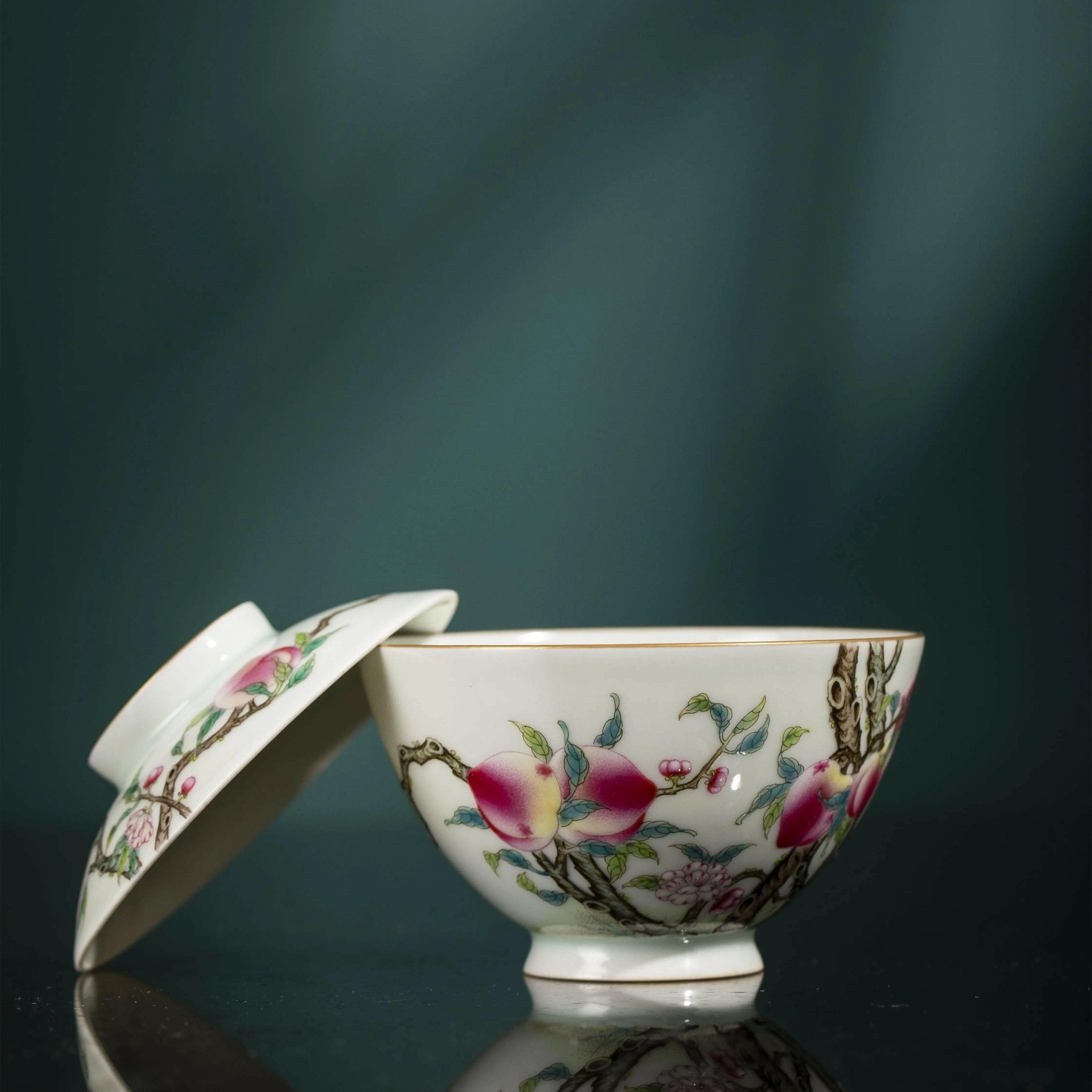 Jiu Tao San Fu - Jing De Zhen Porcelain Gaiwan - zycs_China - tea - teapot