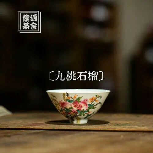 Jiu Tao Shi Liu - Jing De Zhen Porcelain Teacup - zycs_China - tea - teapot