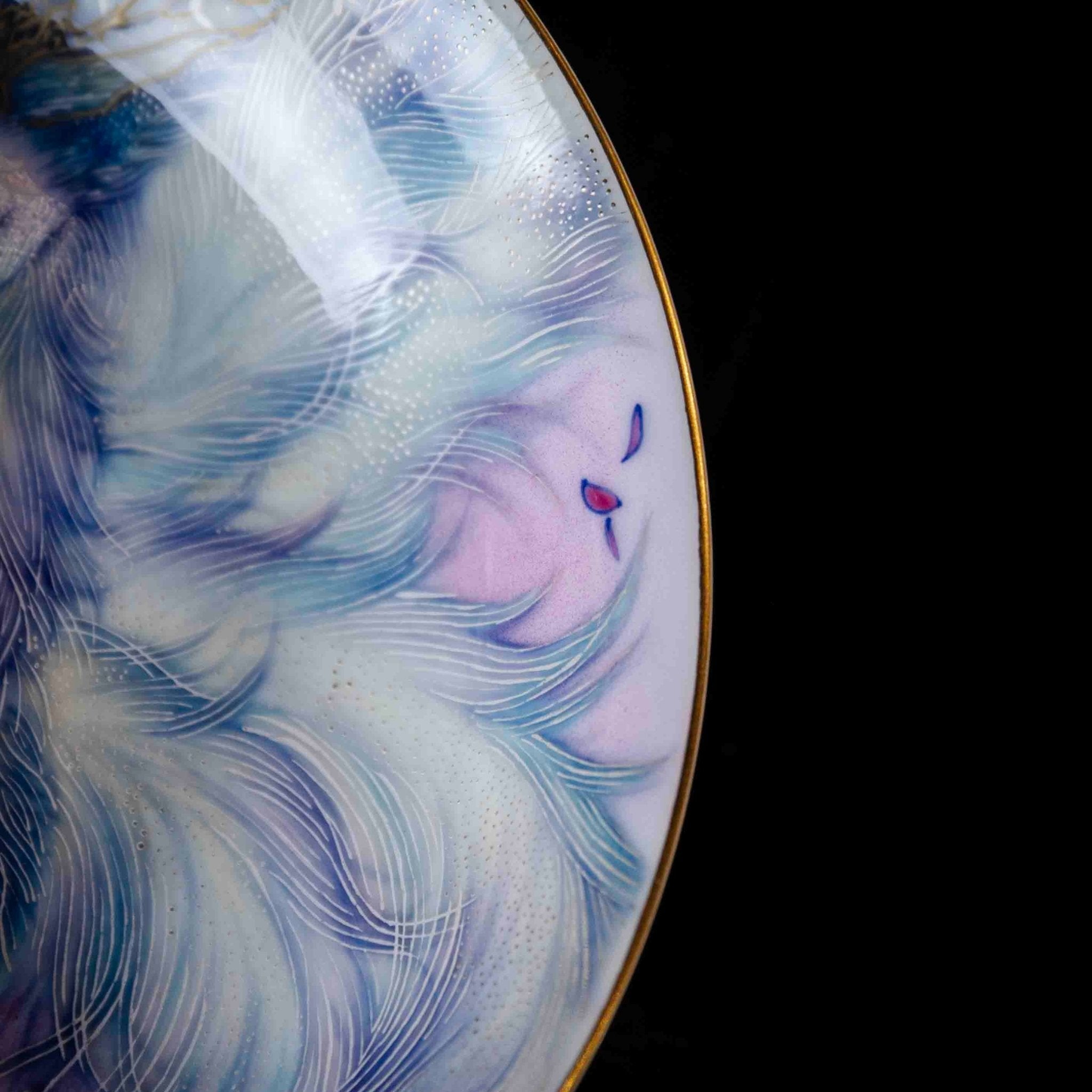 Jiu Wei Hu 180cc - Jing De Zhen Porcelain Gaiwan - zycs_China