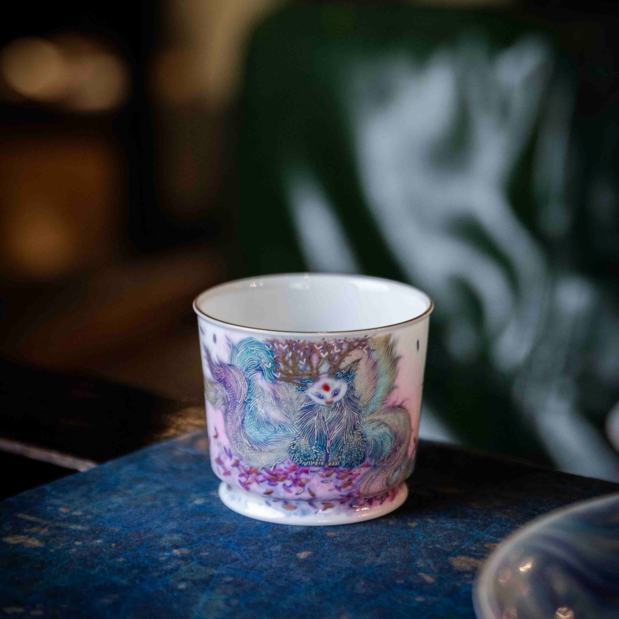 Jiu Wei Hu 180cc - Jing De Zhen Porcelain Gaiwan - zycs_China