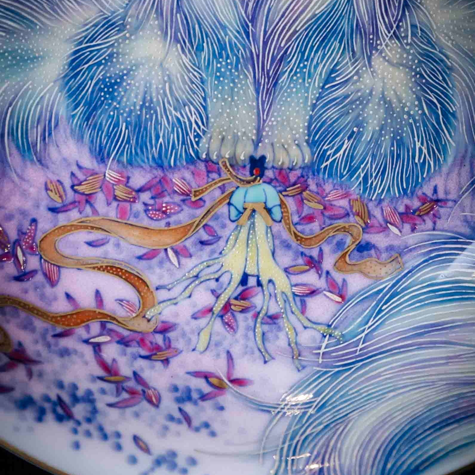 Jiu Wei Hu 180cc - Jing De Zhen Porcelain Gaiwan - zycs_China