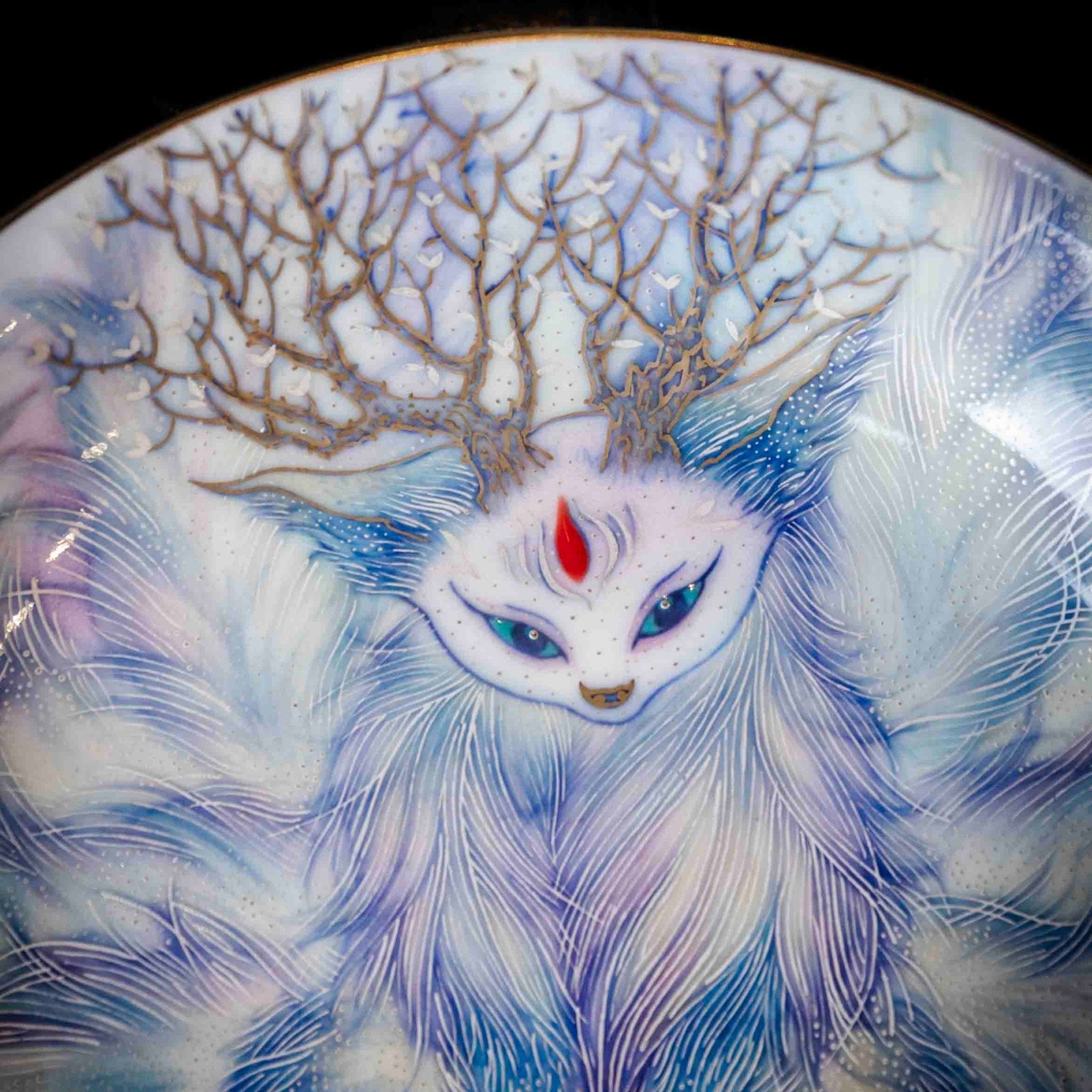 Jiu Wei Hu 180cc - Jing De Zhen Porcelain Gaiwan - zycs_China