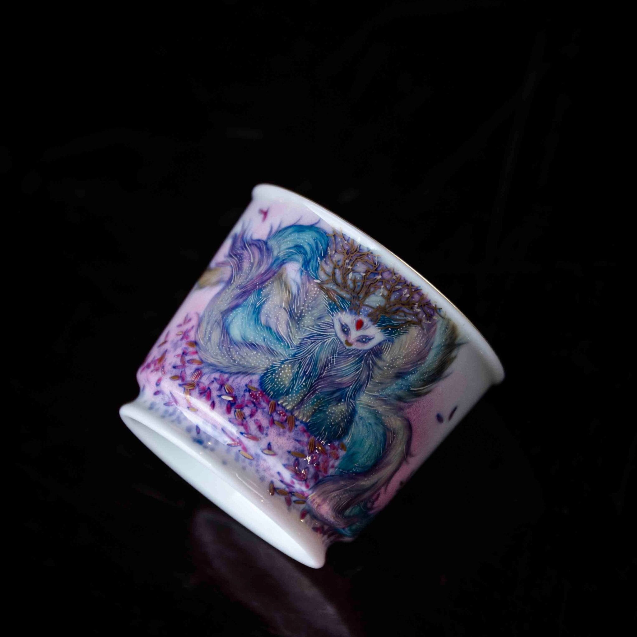 Jiu Wei Hu 180cc - Jing De Zhen Porcelain Gaiwan - zycs_China