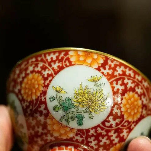 Ju Hua - Jing De Zhen Porcelain Teacup - zycs_China - tea - teapot