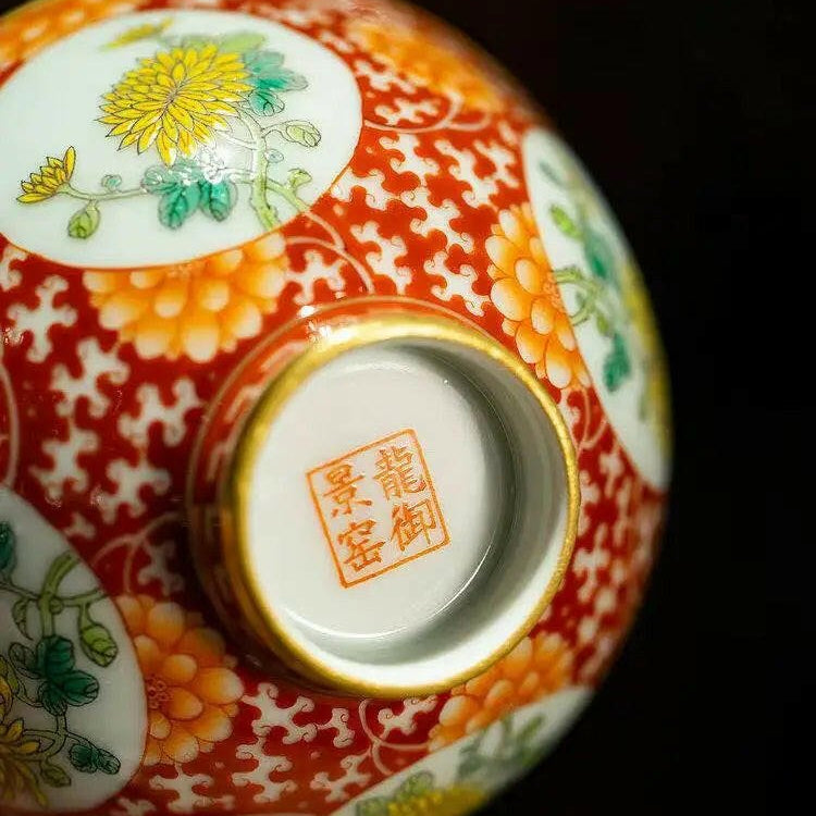 Ju Hua - Jing De Zhen Porcelain Teacup - zycs_China - tea - teapot