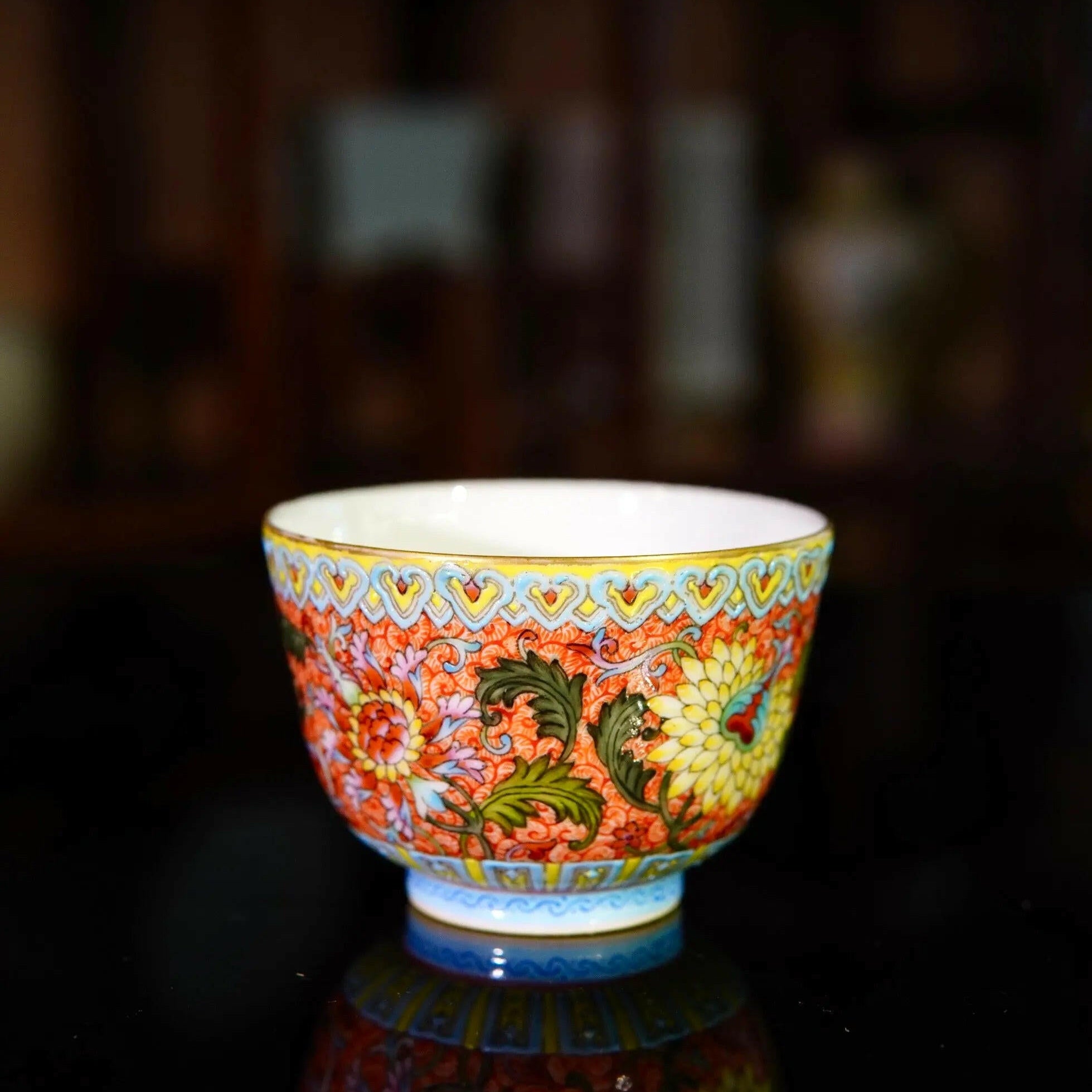 Juan Wei Lian Zhu Ren Bei - Jing De Zhen Porcelain Teacup - zycs_China - tea - teapot